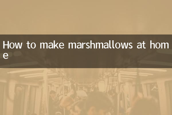 Cómo hacer malvaviscos en casa.