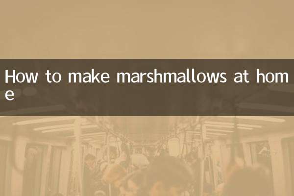 How to make marshmallows at home