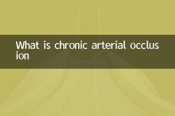 O que é oclusão arterial crônica