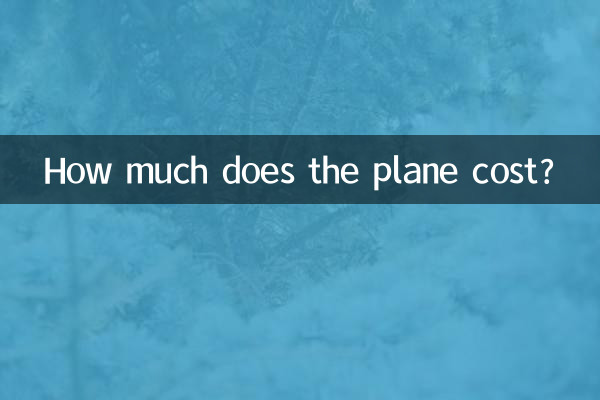 ¿Cuánto cuesta el avión?