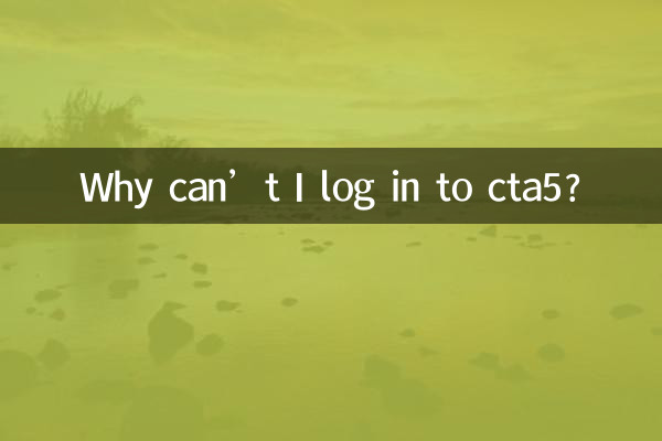 ¿Por qué no puedo iniciar sesión en cta5?