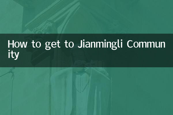 Comment se rendre à la communauté de Jianmingli