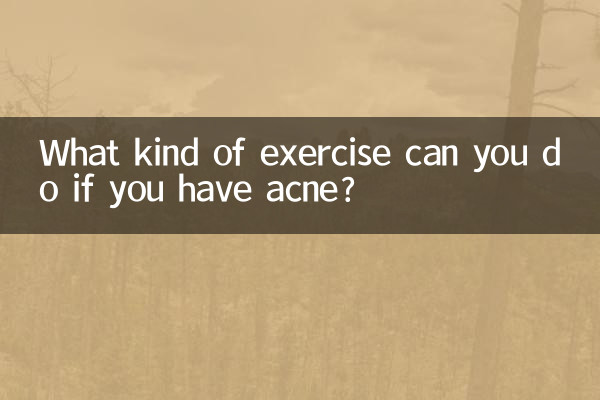 यदि आपको मुँहासे हैं तो आप किस प्रकार का व्यायाम कर सकते हैं?