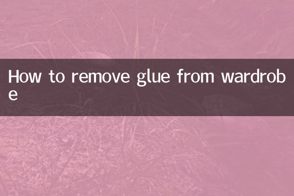 Come rimuovere la colla dall'armadio