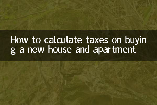 Comment calculer les impôts sur l'achat d'une nouvelle maison et d'un nouvel appartement