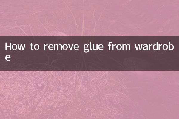 Cómo quitar el pegamento del armario