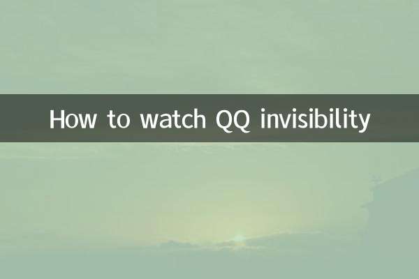 qq隐身怎么看