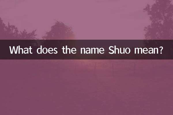 Was bedeutet der Name Shuo?