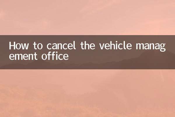 Come disdire l'ufficio gestione veicoli
