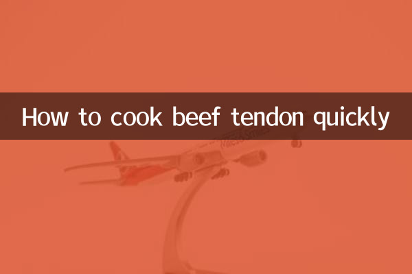 Come cucinare velocemente il tendine di manzo