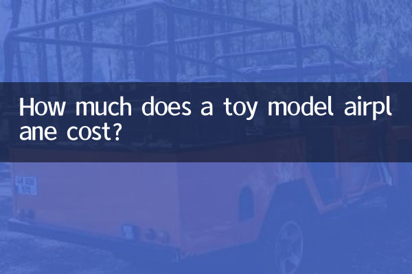 How much does a toy model airplane cost?