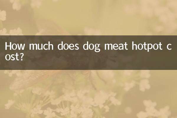 How much does dog meat hotpot cost?