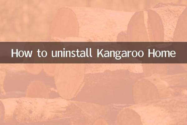 Cómo desinstalar Kangaroo Home