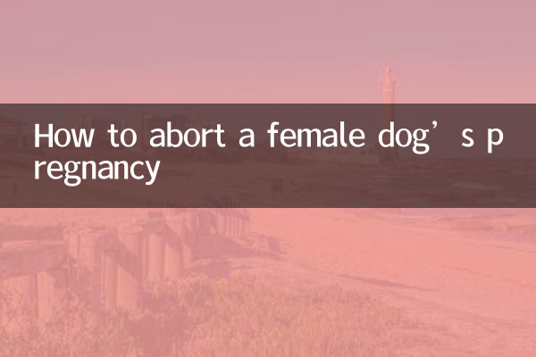 メス犬の妊娠を中絶する方法