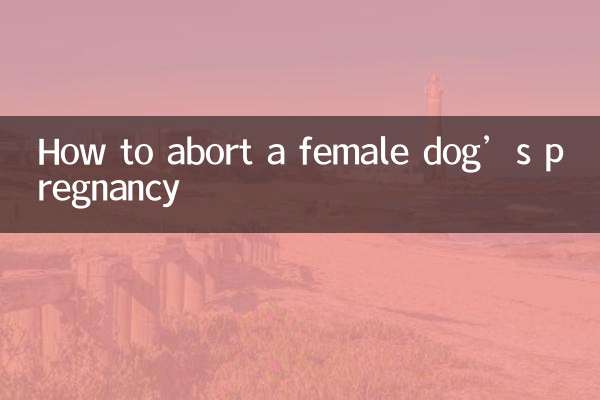 メス犬の妊娠を中絶する方法