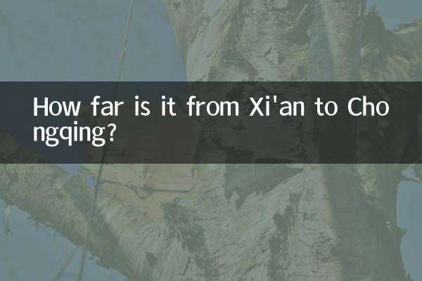How far is it from Xi'an to Chongqing?