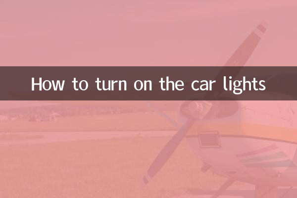 Cómo encender las luces del coche