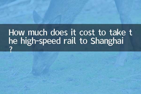 ¿Cuánto cuesta tomar el tren de alta velocidad a Shanghai?