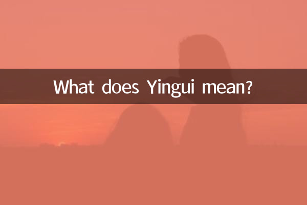 यिंगुई का मतलब क्या है?