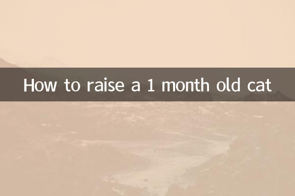 Как воспитать месячного кота