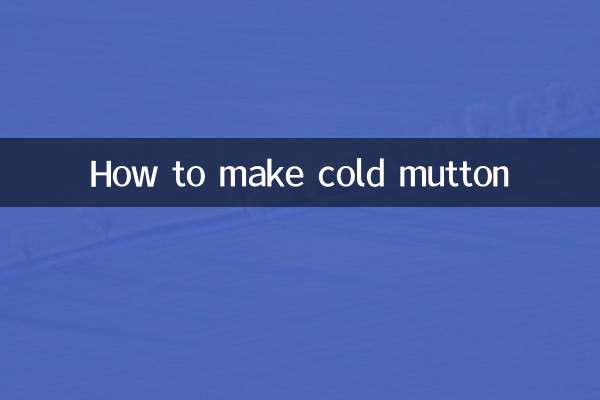 Cómo hacer cordero frío