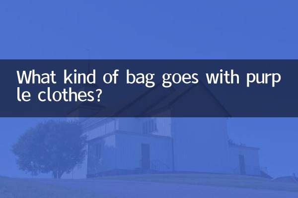 Welche Tasche passt zu lila Kleidung?