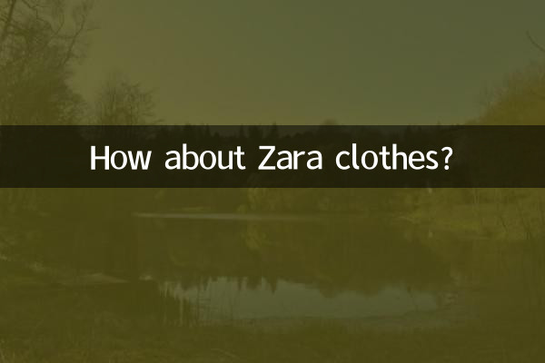 Che ne dici dei vestiti di Zara?