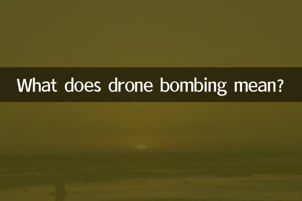드론폭격은 무슨 뜻인가요?