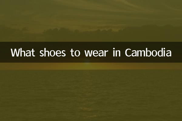 کمبوڈیا میں کیا جوتے پہننے ہیں