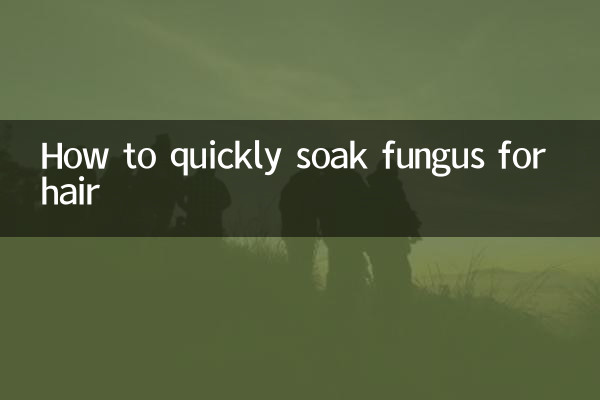 Come immergere rapidamente i funghi sui capelli