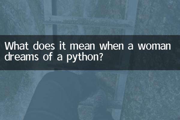 Cosa significa quando una donna sogna un pitone?