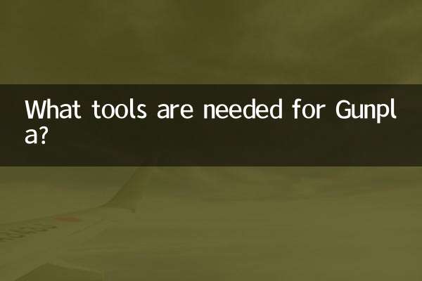 Quais ferramentas são necessárias para o Gunpla?