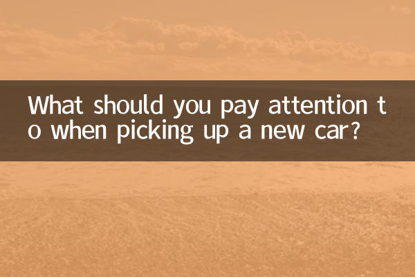 ¿A qué debes prestar atención al recoger un coche nuevo?