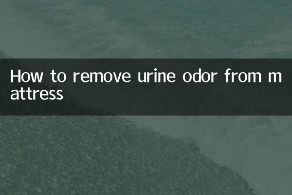 Cómo quitar el olor a orina del colchón