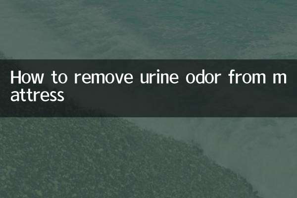 매트리스 소변냄새 제거하는 방법