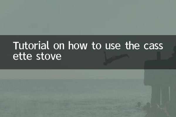 Tutorial on how to use the cassette stove