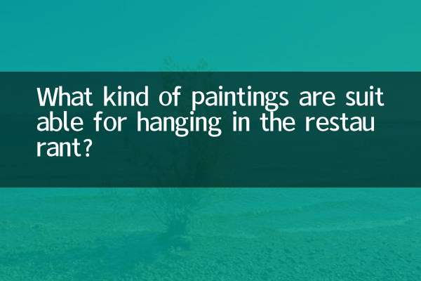 چه نوع نقاشی هایی برای آویزان در رستوران مناسب هستند؟