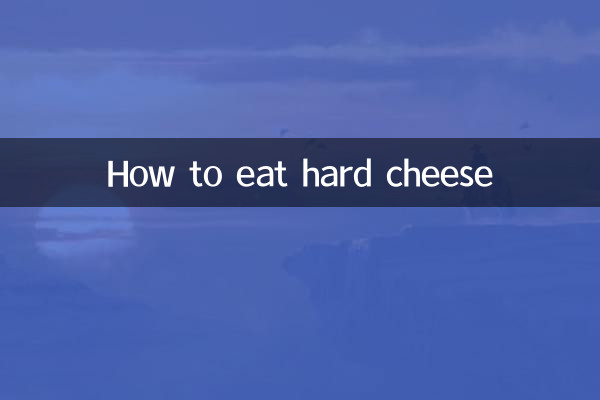 Come mangiare il formaggio a pasta dura