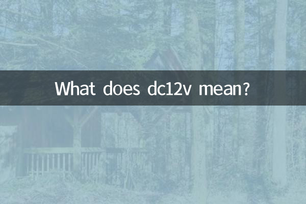 ماذا يعني dc12v؟