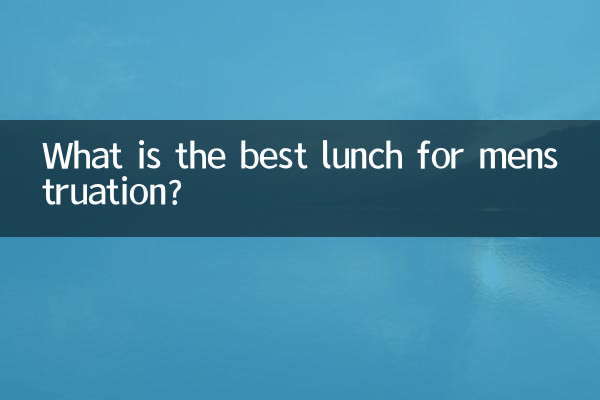 Was ist das beste Mittagessen während der Menstruation?