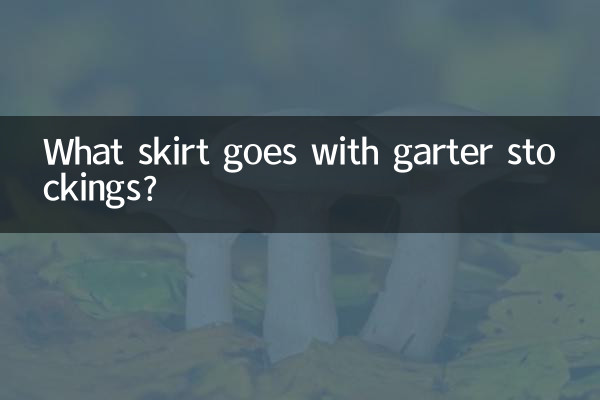 Quelle jupe va avec des bas jarretelles ?