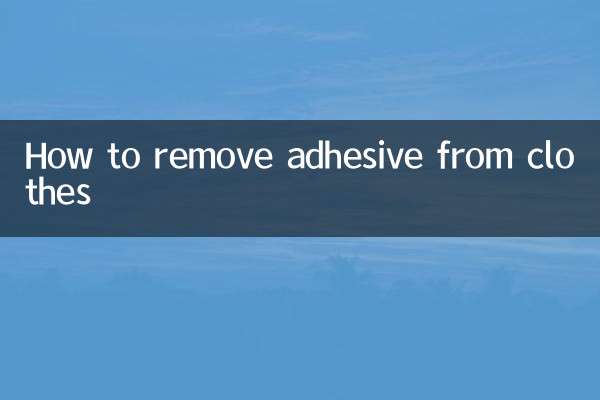 Come rimuovere l'adesivo dai vestiti