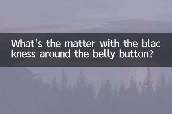 Qual é o problema com a escuridão ao redor do umbigo?