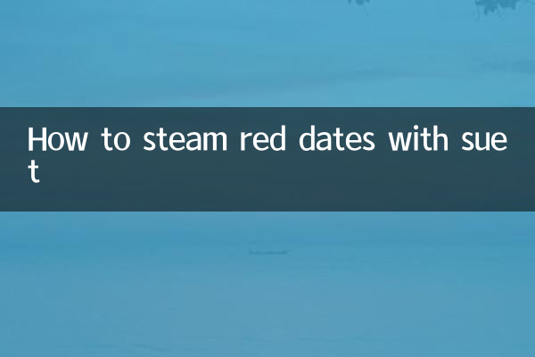 Come cuocere al vapore i datteri rossi con la sugna