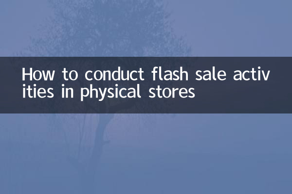 実店舗でのフラッシュセール活動のやり方