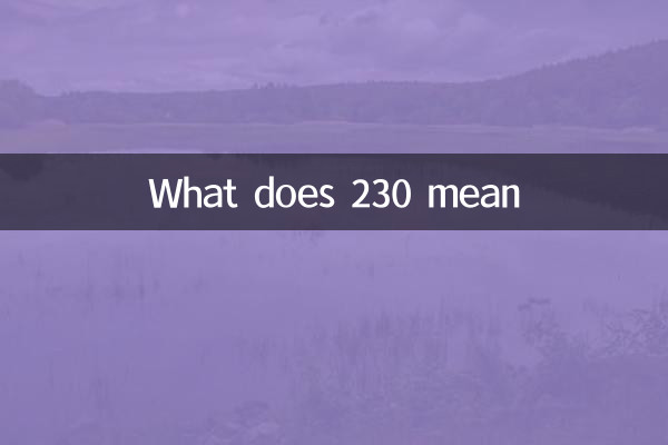 ماذا يعني 230