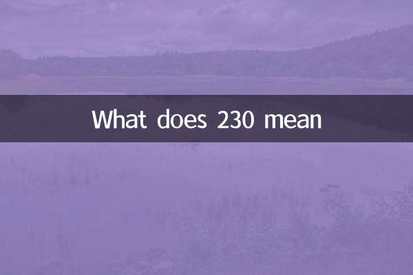 ماذا يعني 230