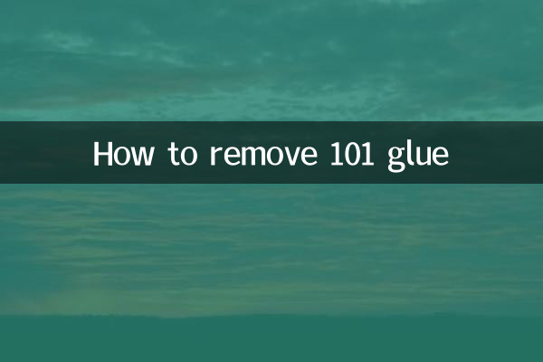 How to remove 101 glue