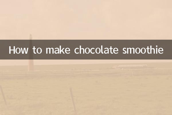 Come preparare il frullato al cioccolato