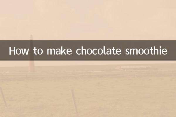 Come preparare il frullato al cioccolato